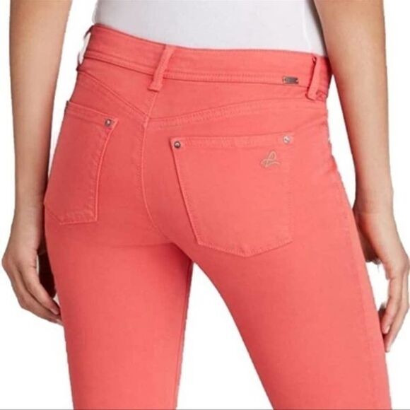 DL1961 Emma Leggings in spring wash coral Color Printed Skinny Jeans size 28 - Picture 4 of 15